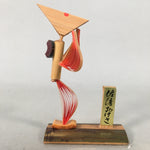 Japanese Kokeshi Doll Ningyo Vtg Bamboo Craft Dancing Lady Figurine KF522