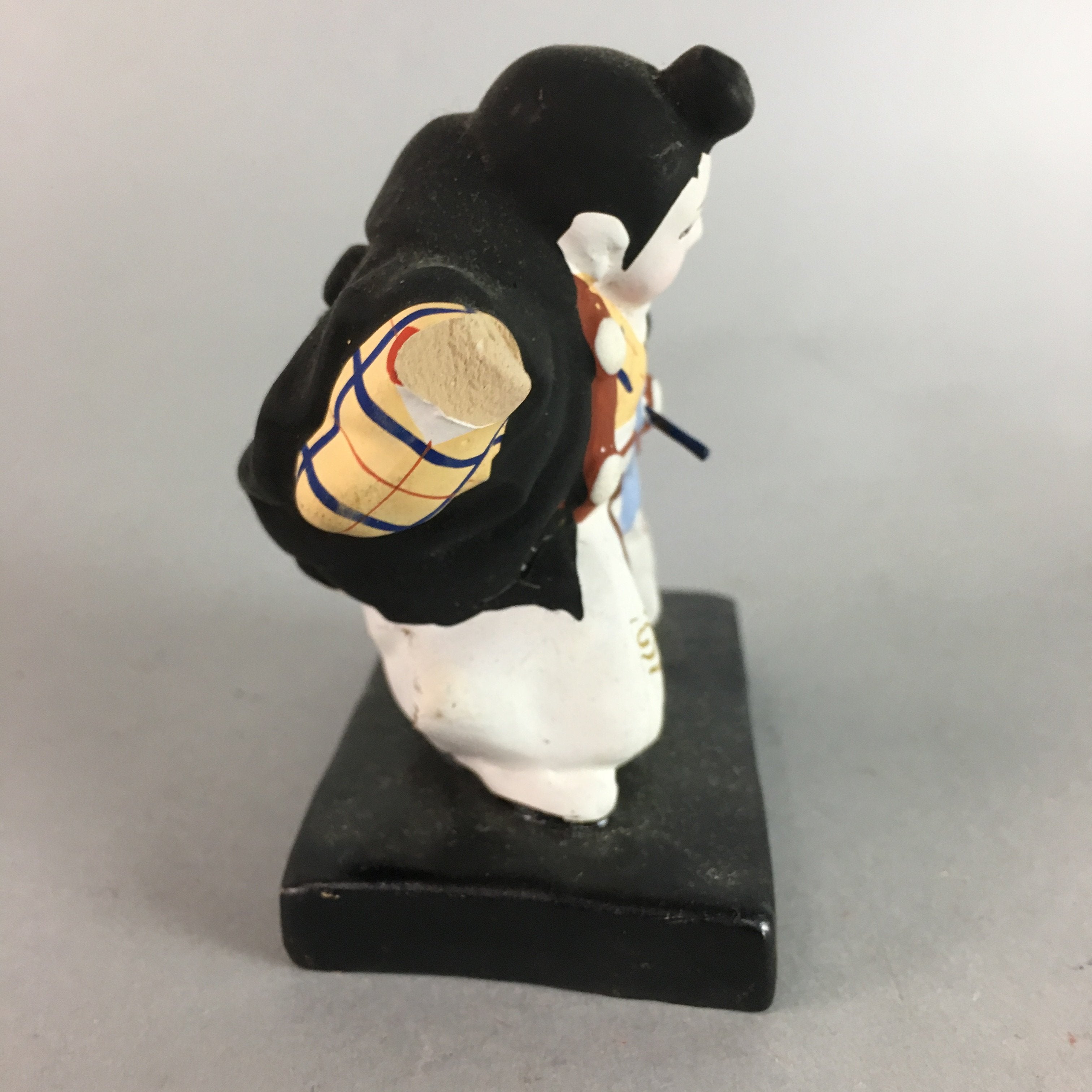 Japanese Kokeshi Doll Ornament Vtg Plaster Figurine Yamabushi Monk BD465