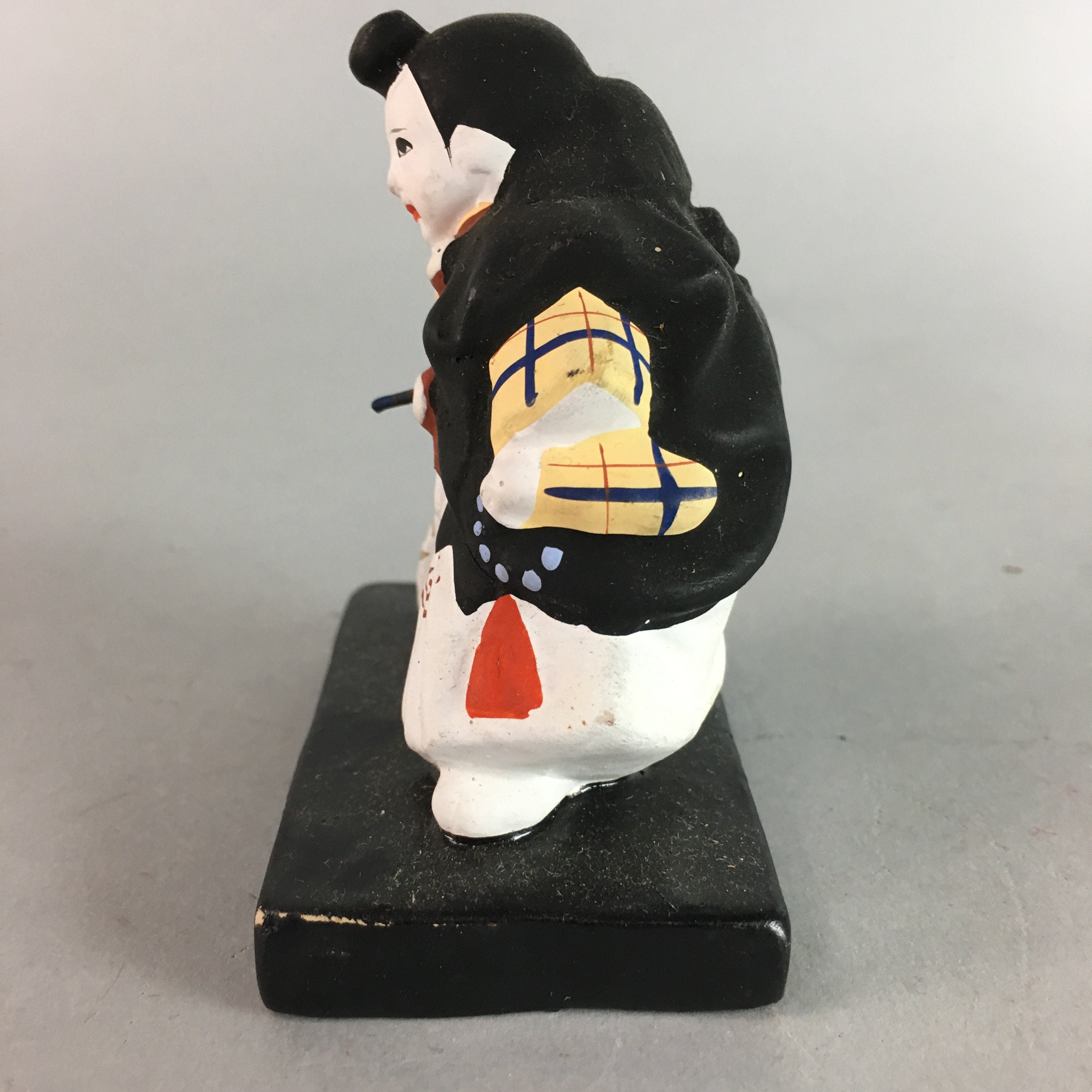 Japanese Kokeshi Doll Ornament Vtg Plaster Figurine Yamabushi Monk BD465