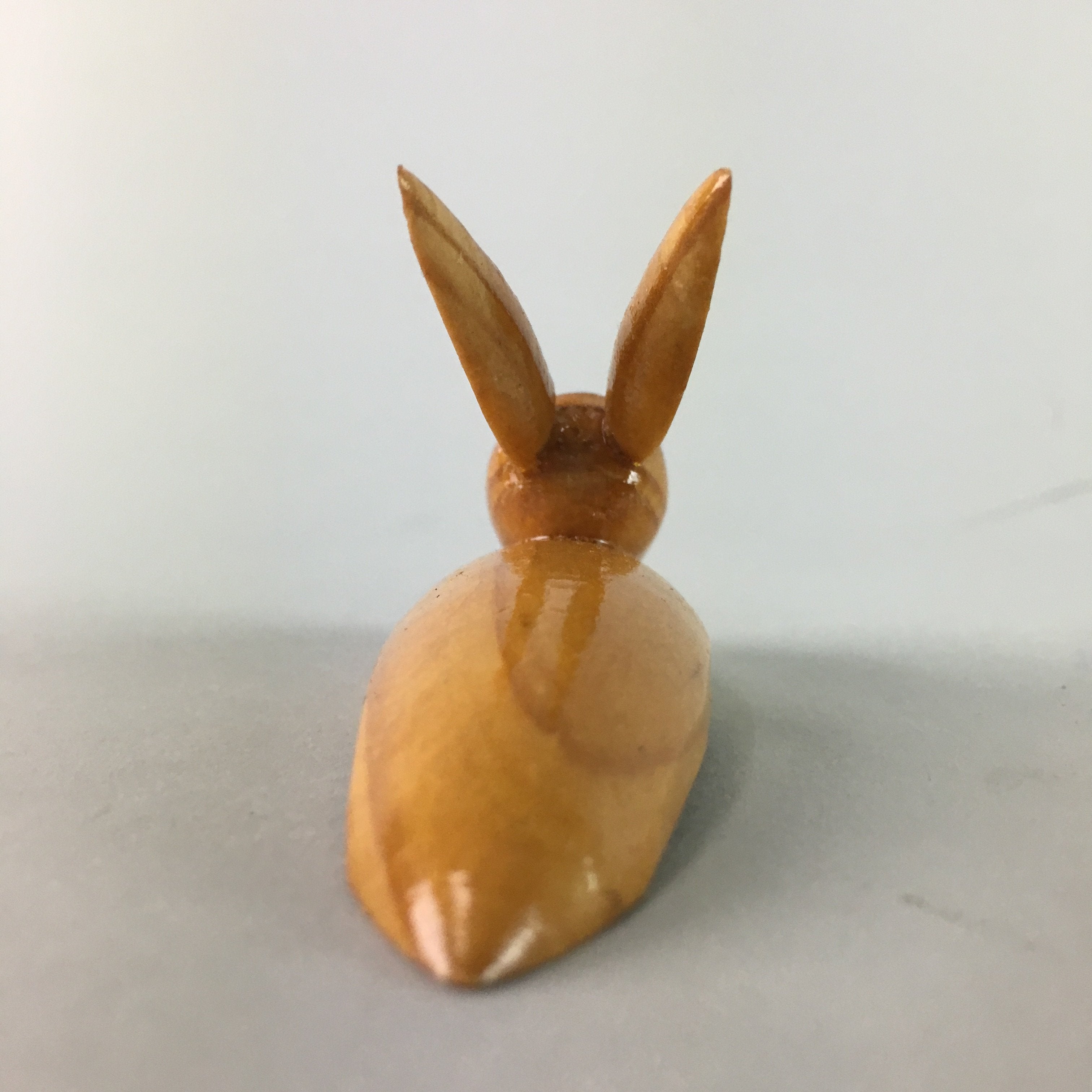 Japanese Kokeshi Doll Rabbit Ornament Vtg Wooden Figurine Handcraft Ningyo KF74