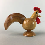 Japanese Kokeshi Doll Rooster Ornament Vtg Wooden Figurine Handcraft Ningyo KF71