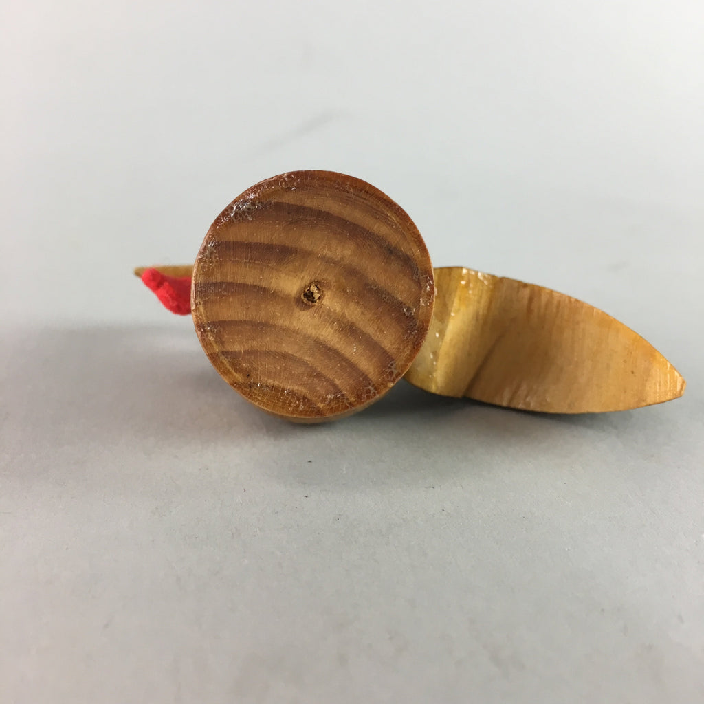 Japanese Kokeshi Doll Rooster Ornament Vtg Wooden Figurine Handcraft Ningyo KF71