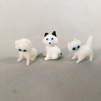 Japanese Kokeshi Doll Vtg 6pc Cat Ceramic Porcelain Craft Figurine KF551