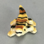 Japanese Kokeshi Doll Vtg Ceramic Figurine Crocodile Alligator Brown KF286