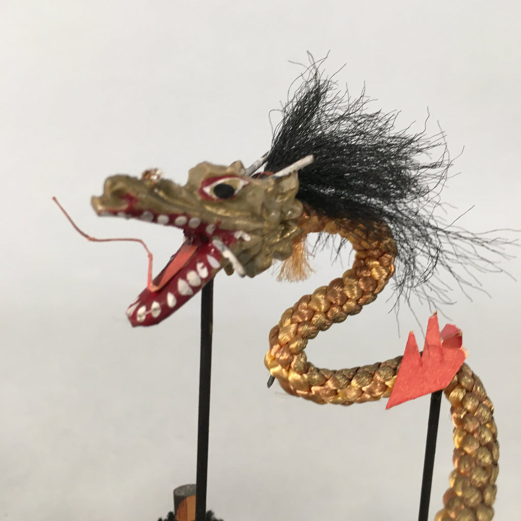 Japanese Kokeshi Doll Vtg Dragon Figurine Festival Zodiac Animal Ningyo KF507