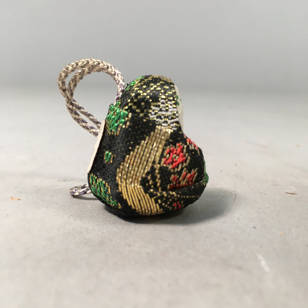 Japanese Kokeshi Doll Vtg Figurine Fabric Baby Temple Amulet KF425