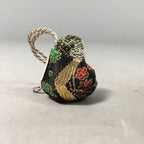 Japanese Kokeshi Doll Vtg Figurine Fabric Baby Temple Amulet KF425