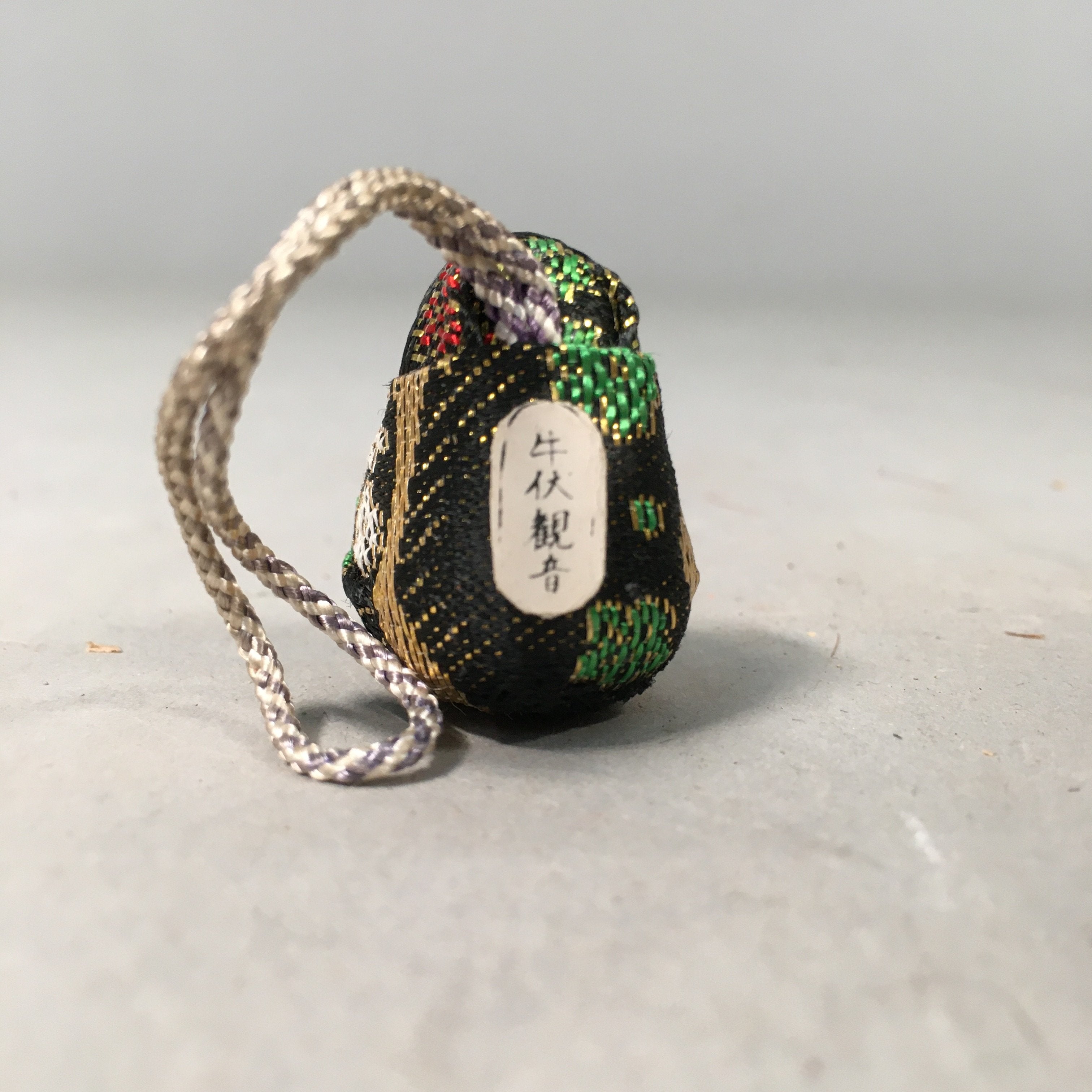 Japanese Kokeshi Doll Vtg Figurine Fabric Baby Temple Amulet KF425