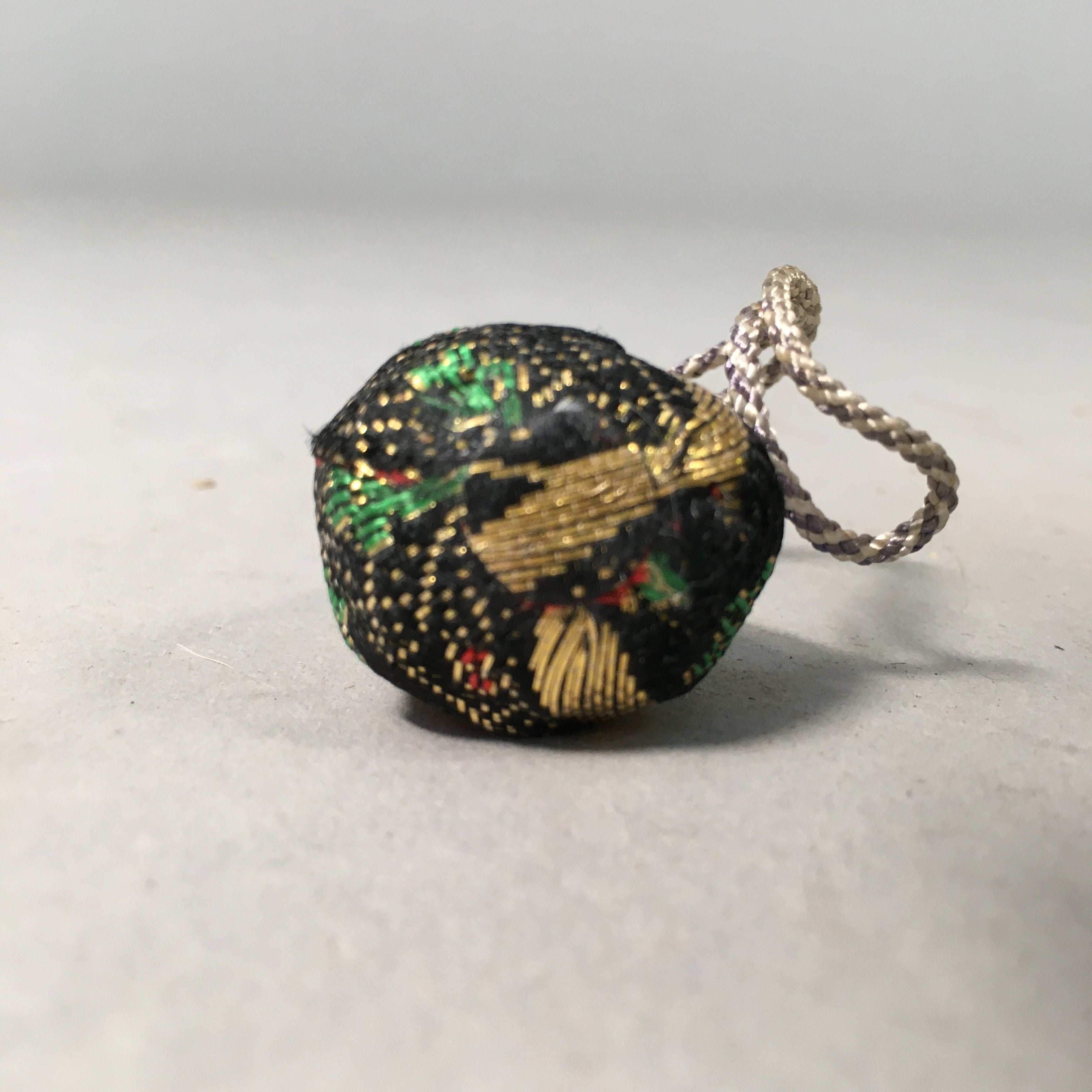 Japanese Kokeshi Doll Vtg Figurine Fabric Baby Temple Amulet KF425