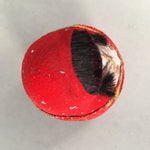 Japanese Kokeshi Doll Vtg Figurine Hina Doll Hime Daruma Red kimono KF531
