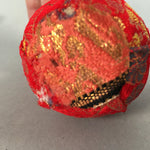 Japanese Kokeshi Doll Vtg Figurine Hina Doll Hime Daruma Red kimono KF531
