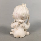 Japanese Kokeshi Doll Vtg Figurine Porcelain Baby Angel White KF526
