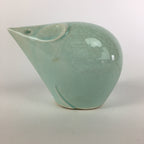 Japanese Kokeshi Doll Vtg Figurine Porcelain Zodiac Mouse Light Blue KF554