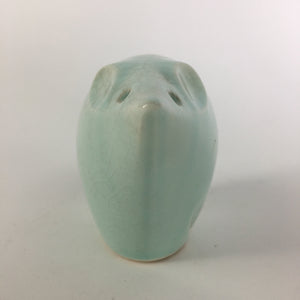 Japanese Kokeshi Doll Vtg Figurine Porcelain Zodiac Mouse Light Blue KF554