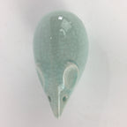 Japanese Kokeshi Doll Vtg Figurine Porcelain Zodiac Mouse Light Blue KF554