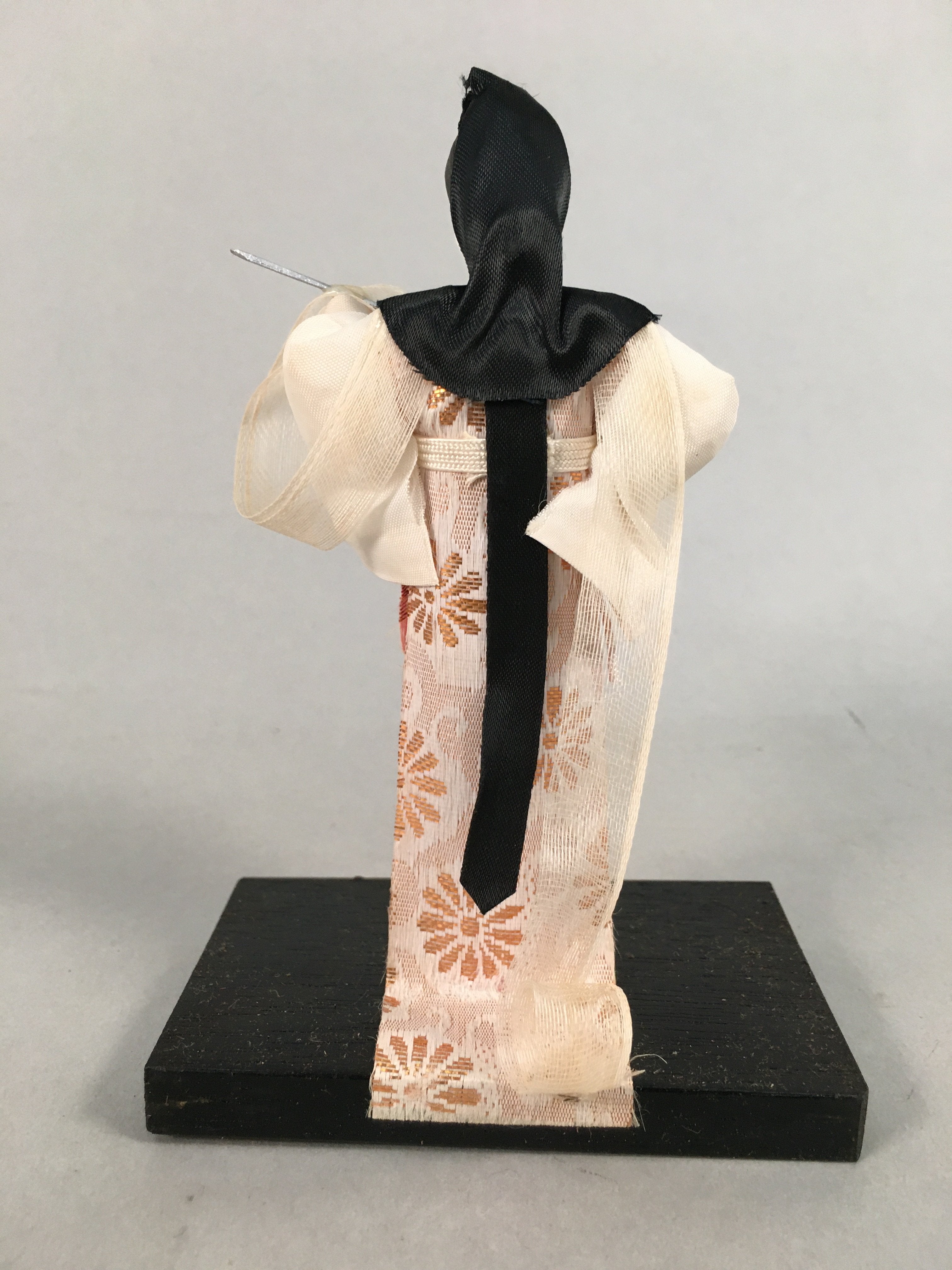 Japanese Kokeshi Doll Vtg Figurine Shrine Miko Ceremony Ornament KF540