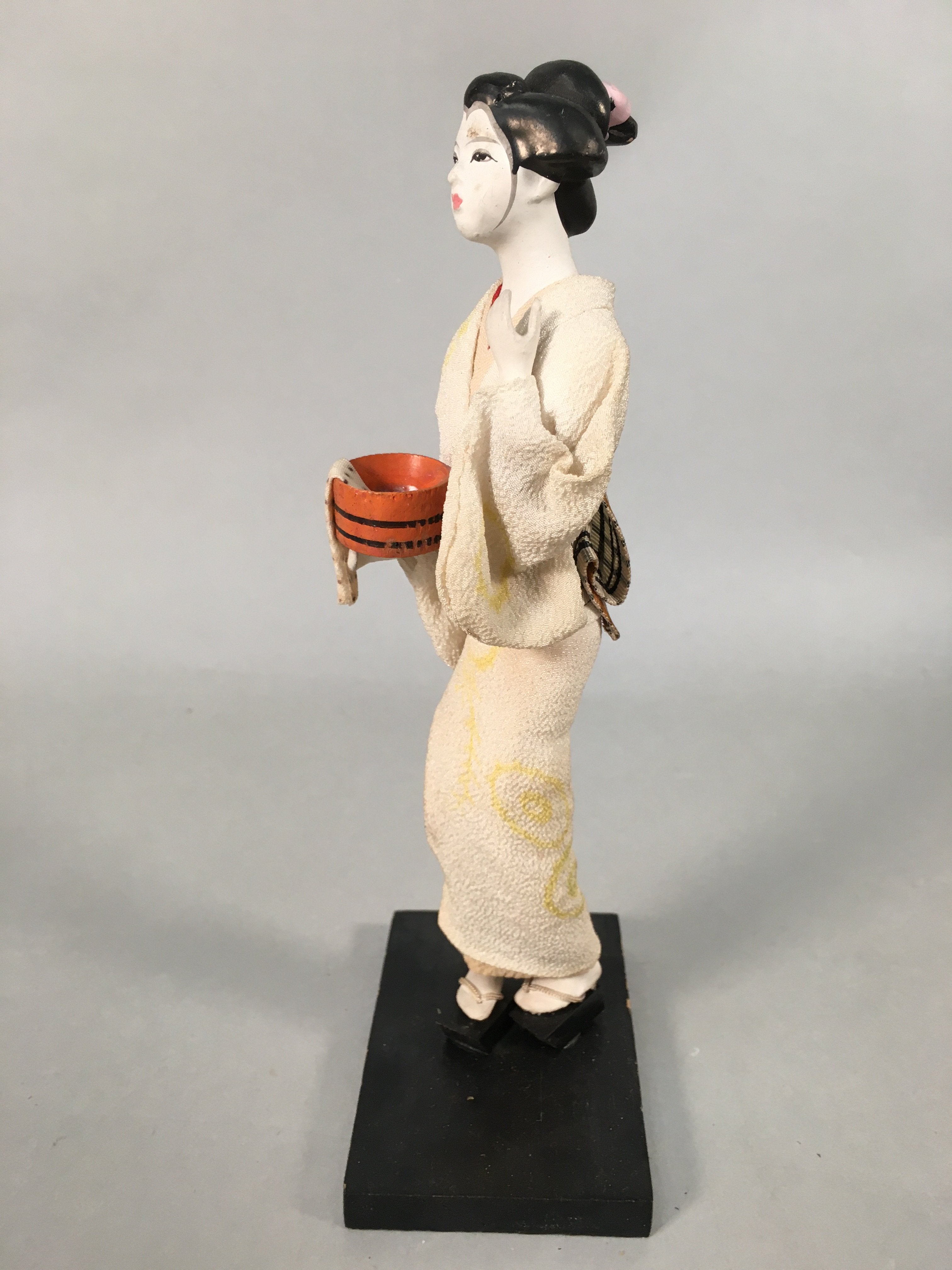 Japanese Kokeshi Doll Vtg Figurine Traditional Kimono Lady Geisha Maiko KF519