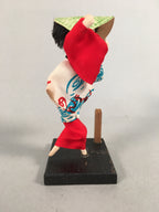 Japanese Kokeshi Doll Vtg Handmade Kimono Lady Awaji Dance Figurine KF550