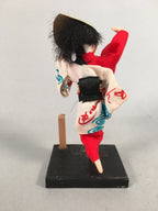 Japanese Kokeshi Doll Vtg Handmade Kimono Lady Awaji Dance Figurine KF550