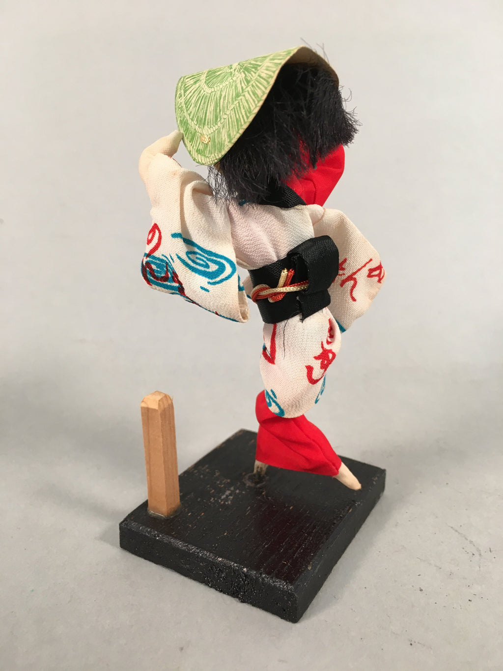 Japanese Kokeshi Doll Vtg Handmade Kimono Lady Awaji Dance Figurine KF550