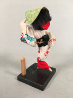 Japanese Kokeshi Doll Vtg Handmade Kimono Lady Awaji Dance Figurine KF550