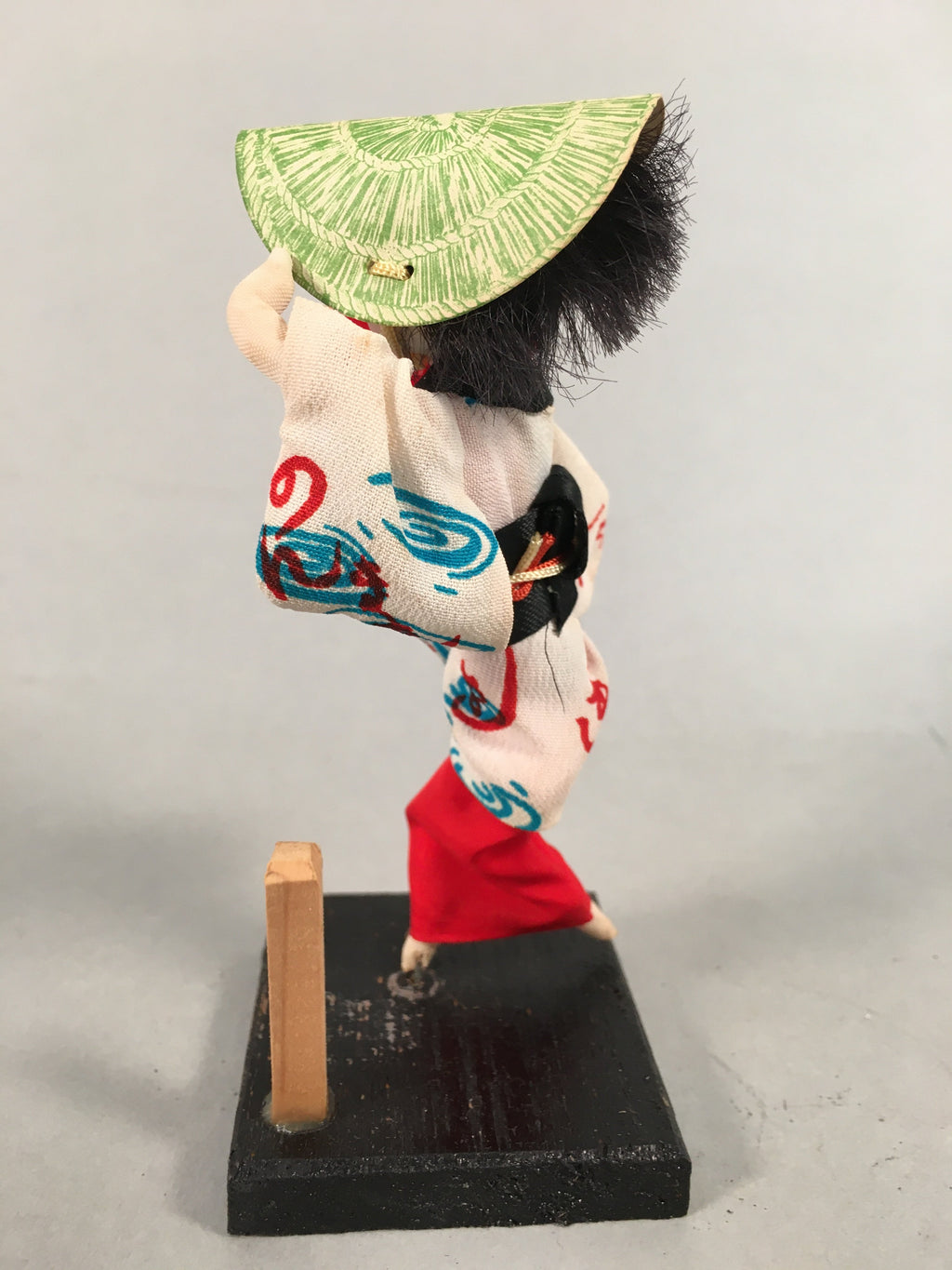 Japanese Kokeshi Doll Vtg Handmade Kimono Lady Awaji Dance Figurine KF550