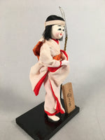 Japanese Kokeshi Doll Vtg Handmade Kimono Lady Soldier Figurine KF549