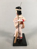 Japanese Kokeshi Doll Vtg Handmade Kimono Lady Soldier Figurine KF549