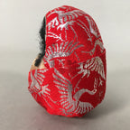 Japanese Kokeshi Doll Vtg Handmade Ornament Himedaruma Red Princess Ningyo KF514