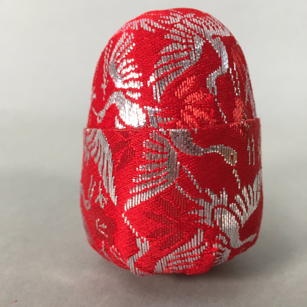 Japanese Kokeshi Doll Vtg Handmade Ornament Himedaruma Red Princess Ningyo KF514
