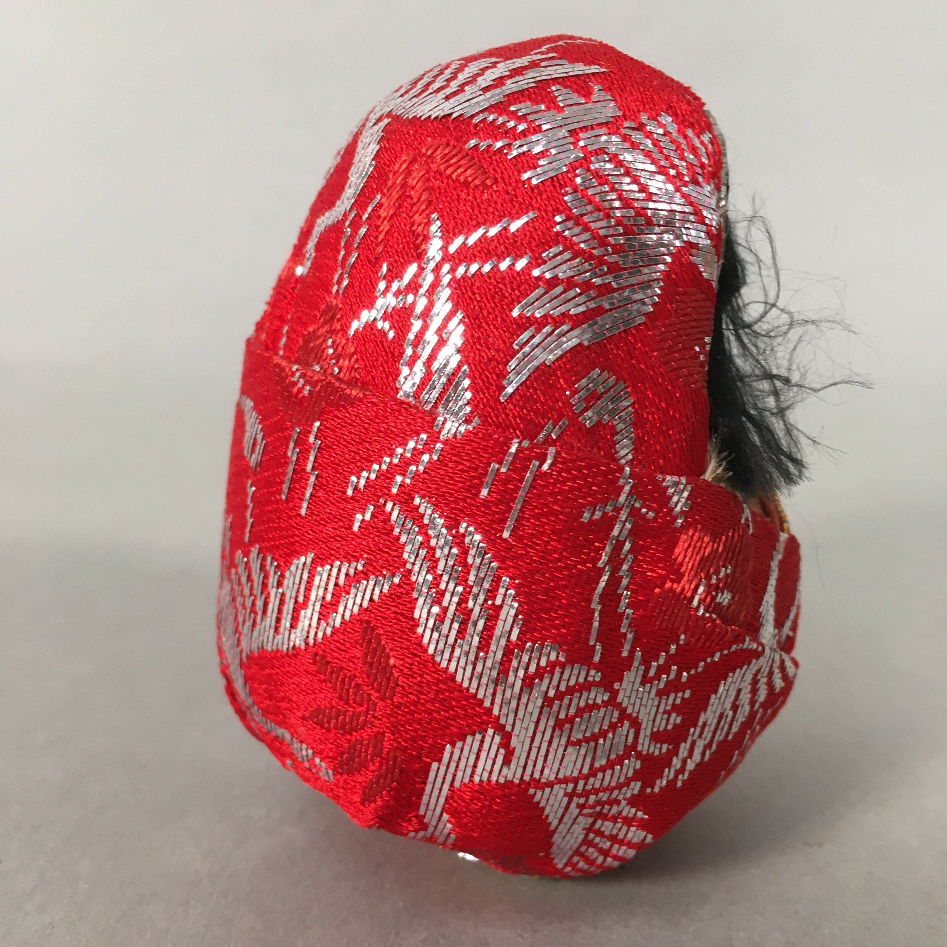 Japanese Kokeshi Doll Vtg Handmade Ornament Himedaruma Red Princess Ningyo KF514
