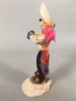 Japanese Kokeshi Doll Vtg Handmade Ornament Native Ameican Shell Ningyo KF518