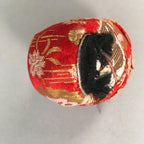 Japanese Kokeshi Doll Vtg Handmade Ornament Red Himedaruma Princess Ningyo KF513