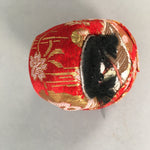 Japanese Kokeshi Doll Vtg Handmade Ornament Red Himedaruma Princess Ningyo KF513