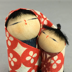 Japanese Kokeshi Doll Vtg Handmade Washi Paper Figurine Child KF282