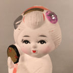 Japanese Kokeshi Doll Vtg Plaster Figurine Geisha Girl Okimono KF528