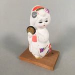 Japanese Kokeshi Doll Vtg Plaster Figurine Geisha Girl Okimono KF528
