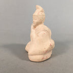 Japanese Kokeshi Doll Vtg Plaster Figurine Hina Doll Hayashi Okimono White KF530