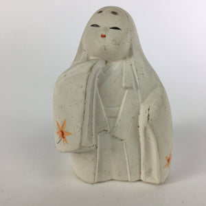 Japanese Kokeshi Doll Vtg Plaster Figurine Kimono Girl Okimono KF552