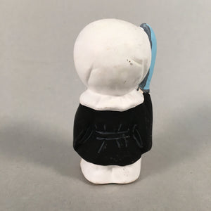 Japanese Kokeshi Doll Vtg Plaster Figurine Musashibo Benkei Okimono KF527