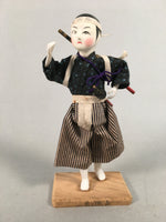 Japanese Kokeshi Doll Vtg Sumurai Kimono Boy Byakkotai Figurine KF544