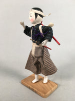 Japanese Kokeshi Doll Vtg Sumurai Kimono Boy Byakkotai Figurine KF544