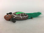 Japanese Kokeshi Doll Vtg Turtle Figurine Fabric Lucky Charm Longevity KF246