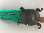 Japanese Kokeshi Doll Vtg Turtle Figurine Fabric Lucky Charm Longevity KF246