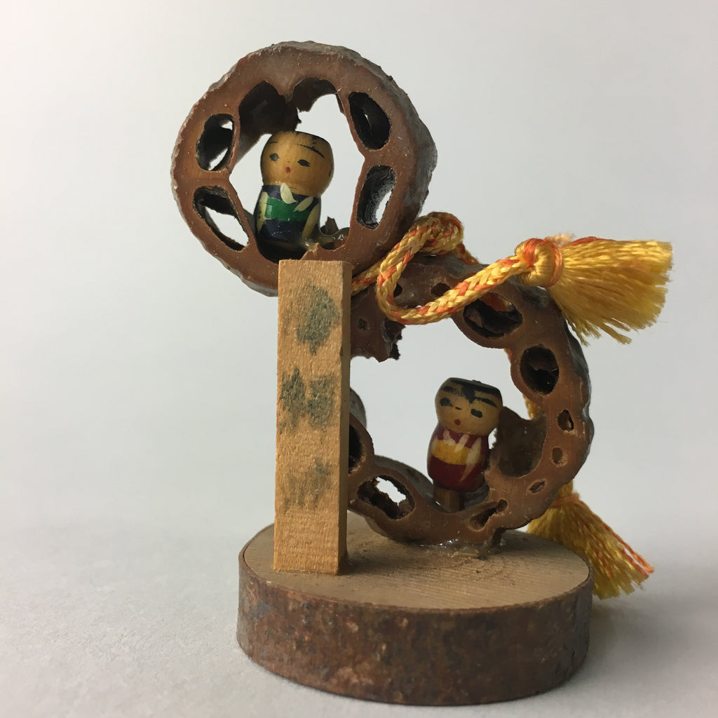 Japanese Kokeshi Doll Vtg Wood Carving Figurine Handcraft KF62