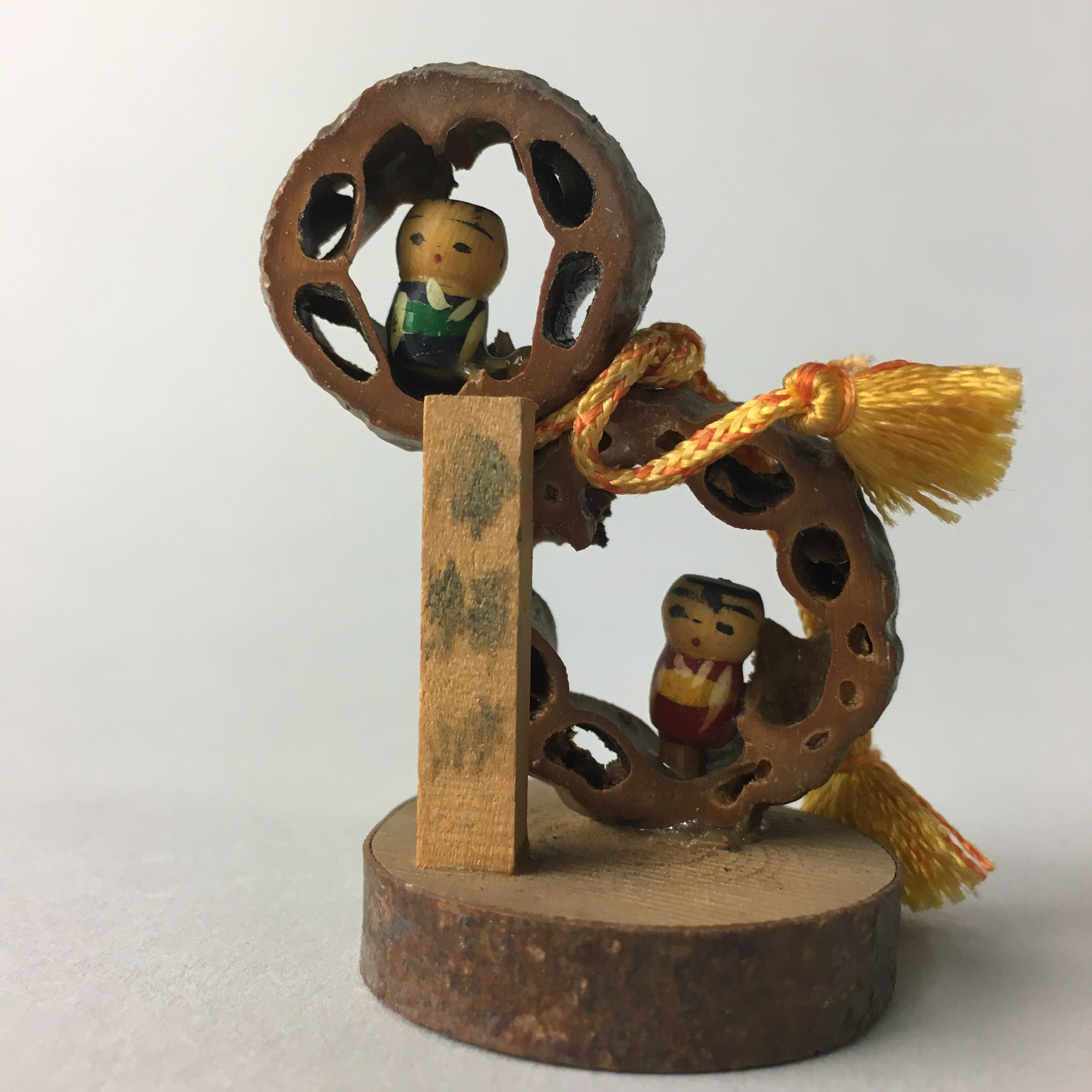 Japanese Kokeshi Doll Vtg Wood Carving Figurine Handcraft KF62