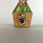 Japanese Kokeshi Doll Vtg Wood Carving Figurine Kimono Girl Drum KF152
