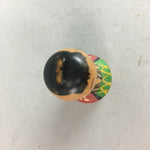 Japanese Kokeshi Doll Vtg Wood Carving Figurine Kimono Girl Drum KF152