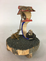 Japanese Kokeshi Doll Vtg Wooden Bamboo Figurine Spirits Fairy Lantern KF206