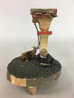 Japanese Kokeshi Doll Vtg Wooden Bamboo Figurine Spirits Fairy Lantern KF206